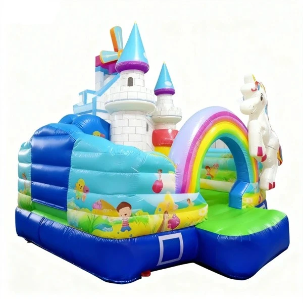Inflatable Unicorn Bounce House Park factory